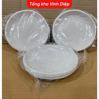 Đĩa Nhựa Dùng 1 Lần QQ Túi 50 Chiếc - Đủ Kích Cỡ Đựng Đồ Ăn Tiệc Dã Ngoại