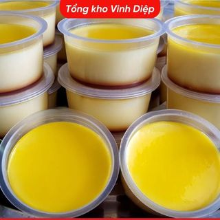 Cốc Nhựa Làm Bánh Flan Combo 50 Hộp Đựng - Caramen Thạch Rau Câu Sữa Chua
