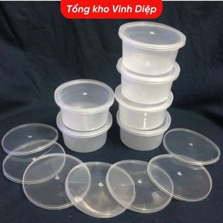 Cốc Nhựa Làm Bánh Flan Combo 50 Hộp Đựng - Caramen Thạch Rau Câu Sữa Chua