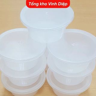 Cốc Nhựa Làm Bánh Flan Combo 50 Hộp Đựng - Caramen Thạch Rau Câu Sữa Chua