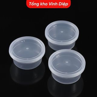 Cốc Nhựa Làm Bánh Flan Combo 50 Hộp Đựng - Caramen Thạch Rau Câu Sữa Chua