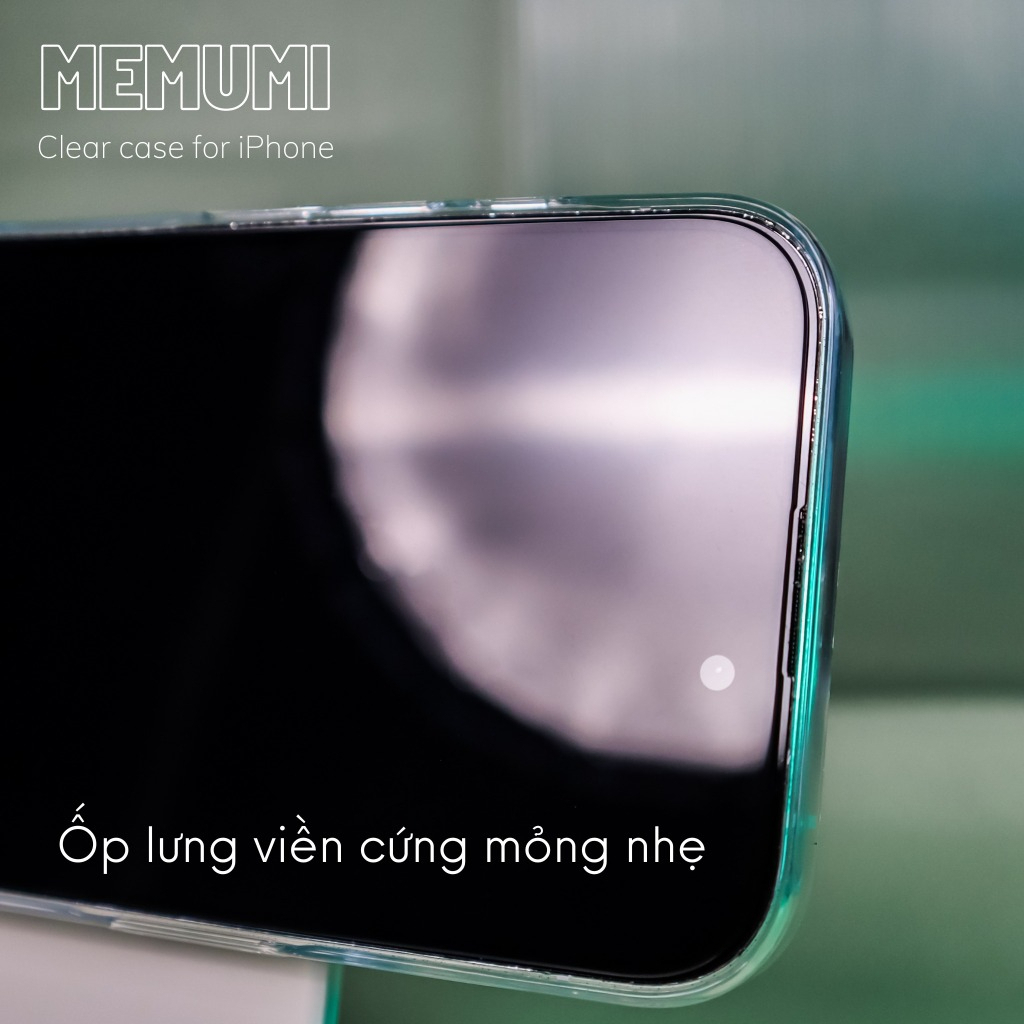 Ốp lưng Memumi siêu mỏng trong suốt không ố hỗ trợ sạc không dây IPhone 17Promax 14 15 16 Pro Plus