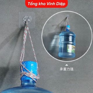 Móc dán tường phòng tắm, nhà bếp chịu lực tốt, trong suốt