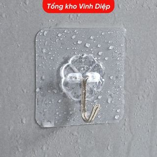 Móc dán tường phòng tắm, nhà bếp chịu lực tốt, trong suốt