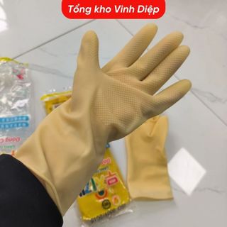 Găng tay cao su Hàn Quốc Đông cầu vồng đủ size