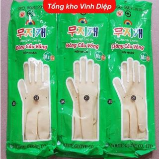 Găng tay cao su Hàn Quốc Đông cầu vồng đủ size
