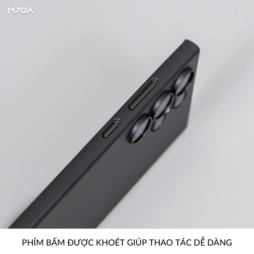 Ốp lưng siêu mỏng nhám chống bám vây tay Memumi cho Samsung S23 S24 S25Ultra Plus bảo vệ camera