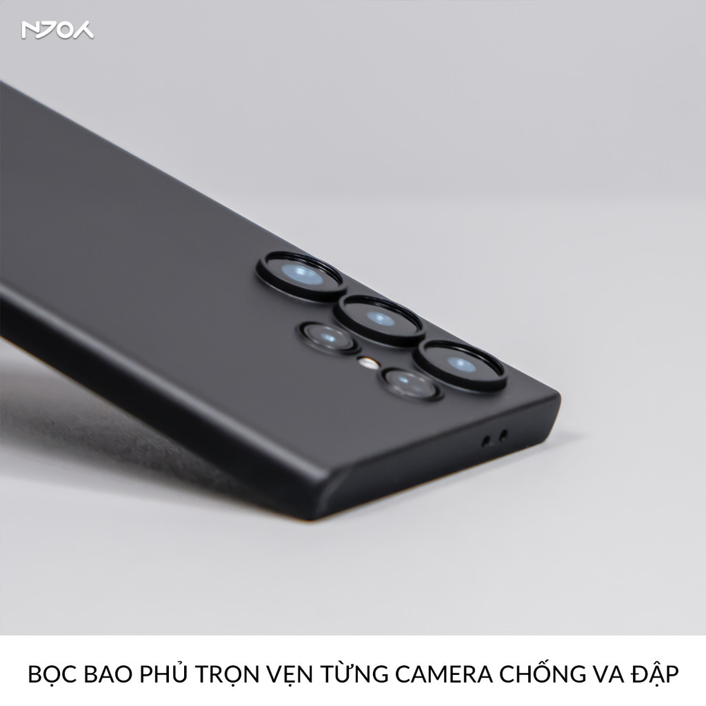 Ốp lưng siêu mỏng nhám chống bám vây tay Memumi cho Samsung S23 S24 S25Ultra Plus bảo vệ camera