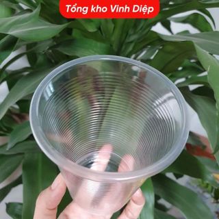 50 cốc nhựa dùng 1 lần dung tích 280ml ko nắp,cốc nhựa dùng 1 lần chịu nhiệt cho Quán Ăn,Nhà Hàng,..