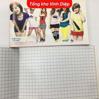 .Sổ cắt 160 trang bỏ túi, sổ tay Hải Tiến kẻ ô vuông