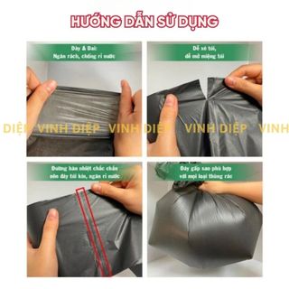 Combo Túi Đựng Rác Tự Phân Hủy Sinh Học Opec 1kg - 3 Cuộn Kích Thước 45x75cm, Chất Liệu Dai