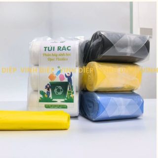 Combo Túi Đựng Rác Tự Phân Hủy Sinh Học Opec 1kg - 3 Cuộn Kích Thước 45x75cm, Chất Liệu Dai