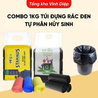 Combo Túi Đựng Rác Tự Phân Hủy Sinh Học Opec 1kg - 3 Cuộn Kích Thước 45x75cm, Chất Liệu Dai