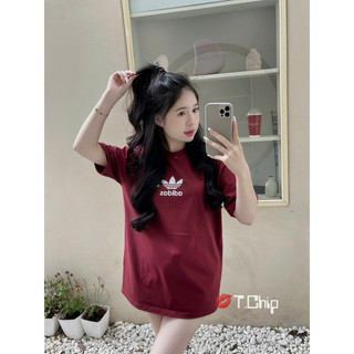 Áo Thun Nữ Phông Ngắn Tay Thể Thao In Chữ Basic Dáng Rộng Giấu Quần Trùm Mông QCCC Cao Cấp