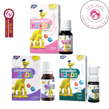 LineaBon k2 d3 bổ sung vitamin d3 k2 mk7 Tăng cường hấp thu Canxi - LineaBon d3 k2 Trẻ cao lớn hơn