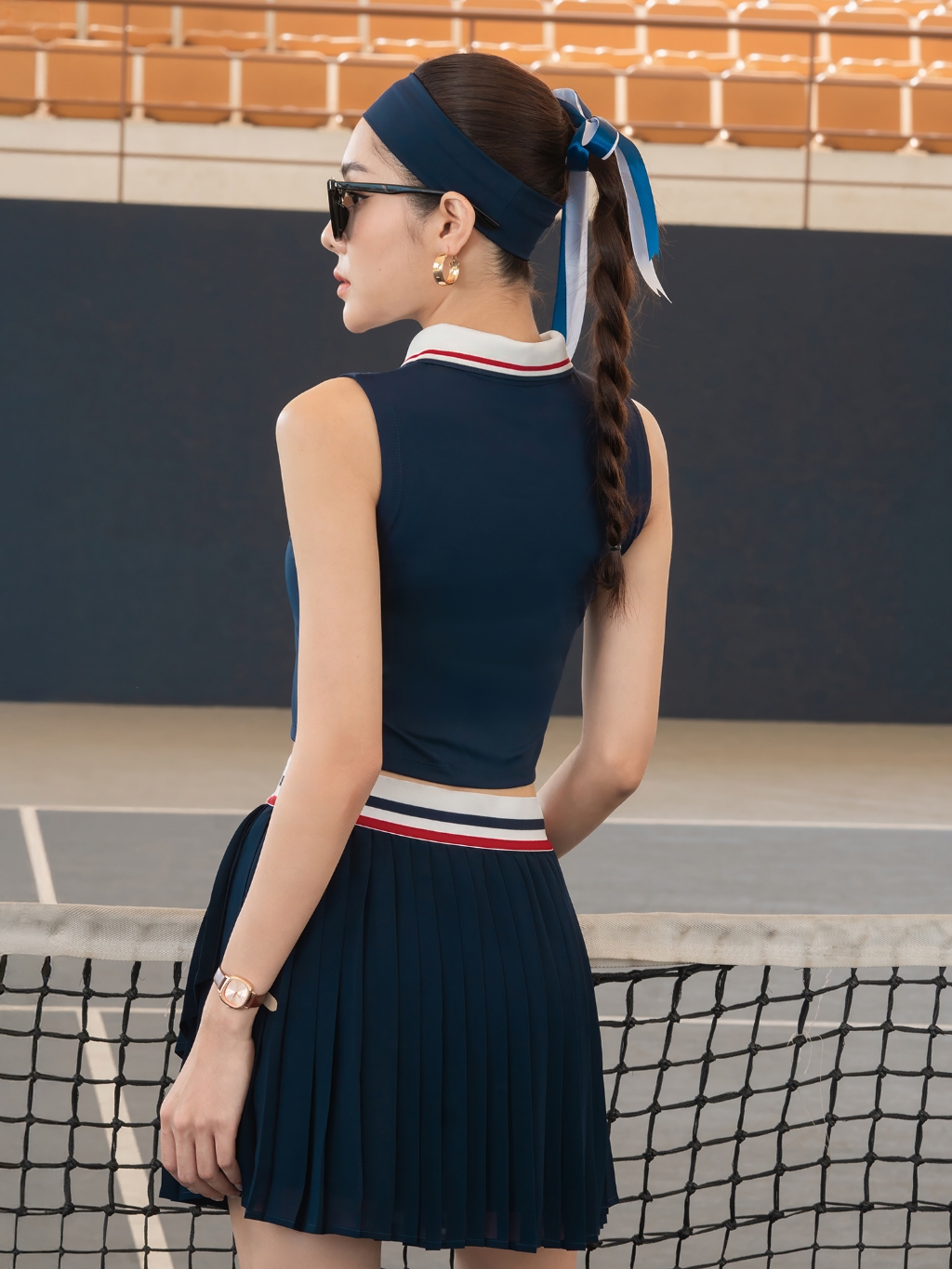 Ảnh Băng đô thể thao nữ Fitme Headband chạy bộ, chơi tennis, pickleball co giãn thấm hút mồ hôi BDTN01 3