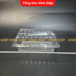 100 Hộp Nhựa Trong PET Đủ Size - Hộp Đựng Bánh/Hoa Quả/Sushi/Thực Phẩm, Dùng 1 Lần