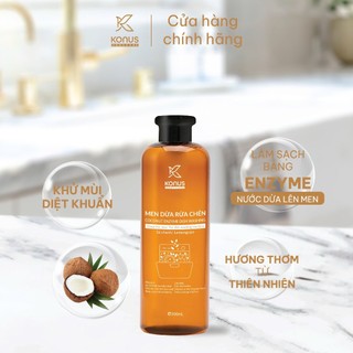 [Mua 1 tặng 1] Men Dừa Rửa Chén Máy Konus Homecare Làm Sạch & Khử Mùi Hiệu Quả 500ml