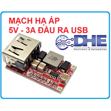 COMBO 3 MẠCH HẠ ÁP/GIẢM ÁP/ỔN ÁP 5V 3A ĐẦU RA USB (BOARD ĐỎ)