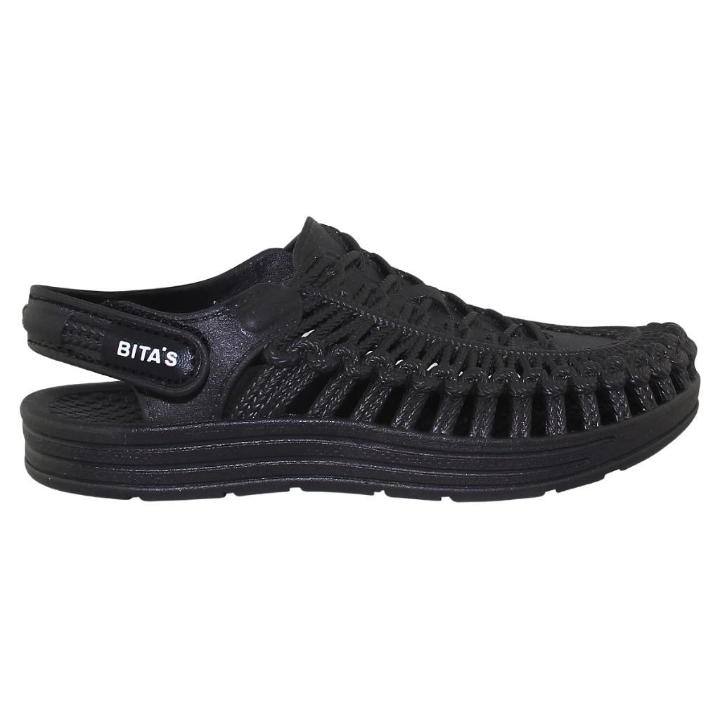 Ảnh Sandal đế bằng nữ Bita's SANRO.01 (Đen + Hồng ruốc + Kem + Tím) 1