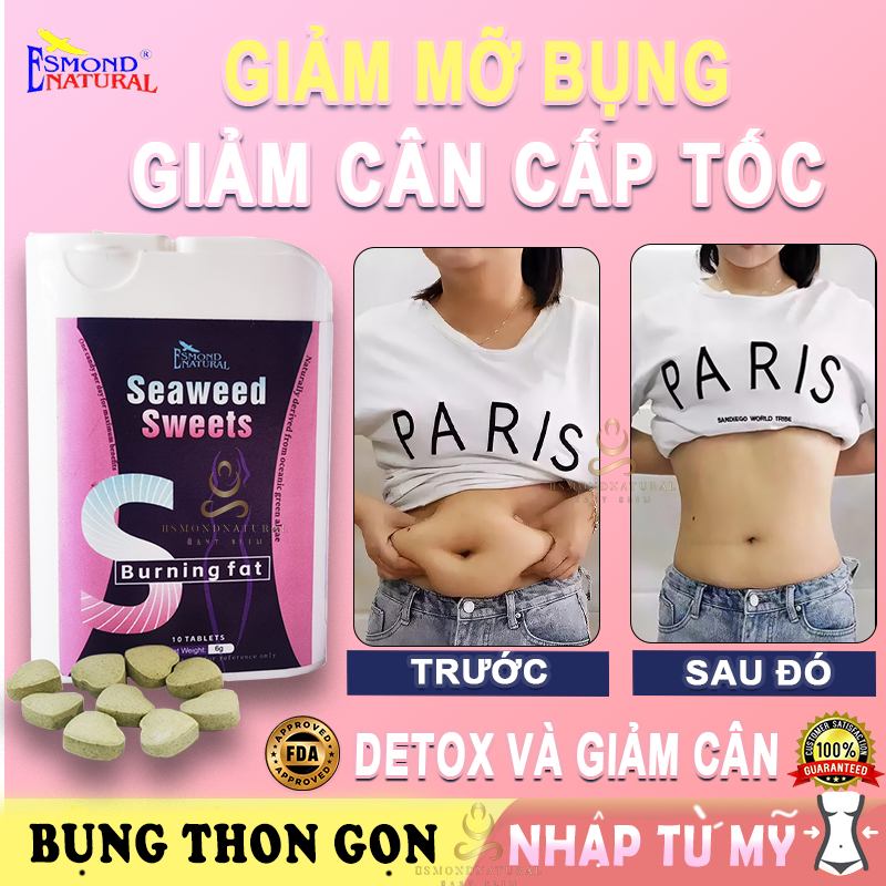 Sản xuất tại Mỹ/thuốc giảm cân/giảm cân/giảm mỡ bụng/giảm cân vùng bụng/Mua 5 tặng 2