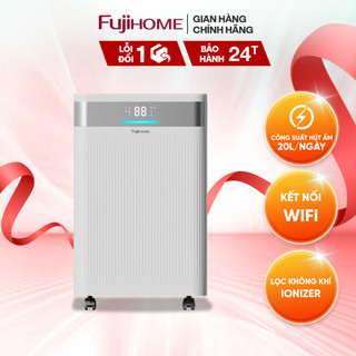 Máy hút ẩm công nghệ máy nén 20L/ngày nhập khẩu Fujihome DH20NW kết nối wifi - Công suất 20 lít/ngày