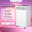 Máy hút ẩm 60L/ngày dùng máy nén cho phòng 100m2 Nhập Khẩu Fujihome DH60W-HEPA kèm lọc không khí Hepa diệt khuẩn UV