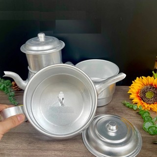 Phin cafe nhôm dạng siêu  cỡ lớn có ấm(ảnh thật)