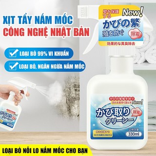 Xịt tẩy nấm mốc tường Bashiyomi 330ml công nghệ Nhật Bản đa năng dùng cho cả mốc silicone, mốc lâu ngày , mốc thạch cao