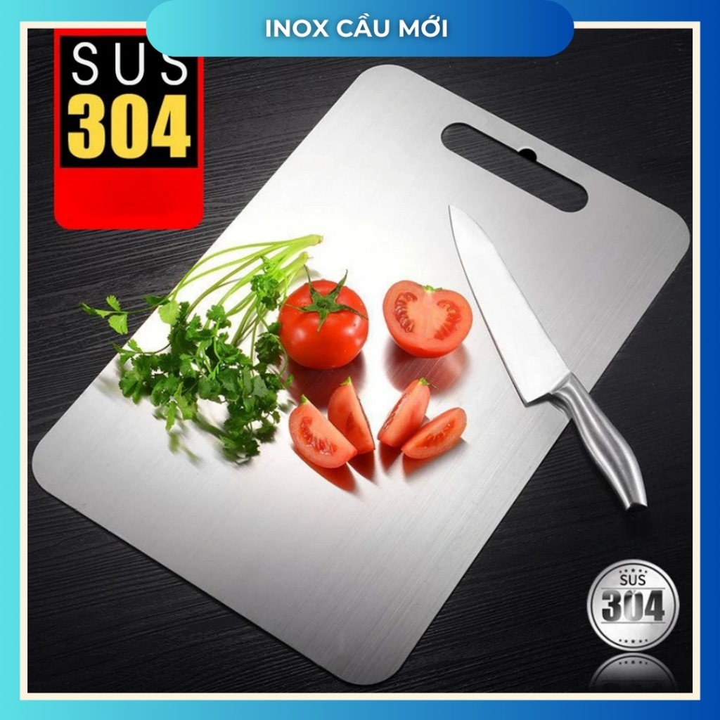Thớt inox 304 kháng khuẩn cao cấp – chống ẩm mốc, vệ sinh dễ dàng, hàng chất lượng cao từ xưởng