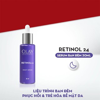Tinh chất trẻ hóa da ban đêm Olay Regenerist Retinol 24 Night Serum (30ml)