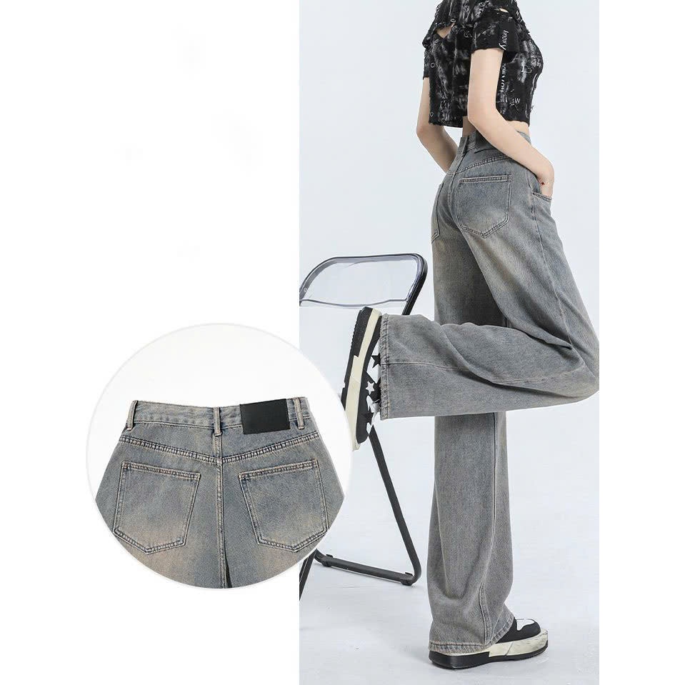 Quần Jeans nữ ống xuông trơn tôn dáng, cá tính, trẻ trung, Quần Jeans phong cách Hàn Quốc Z1174