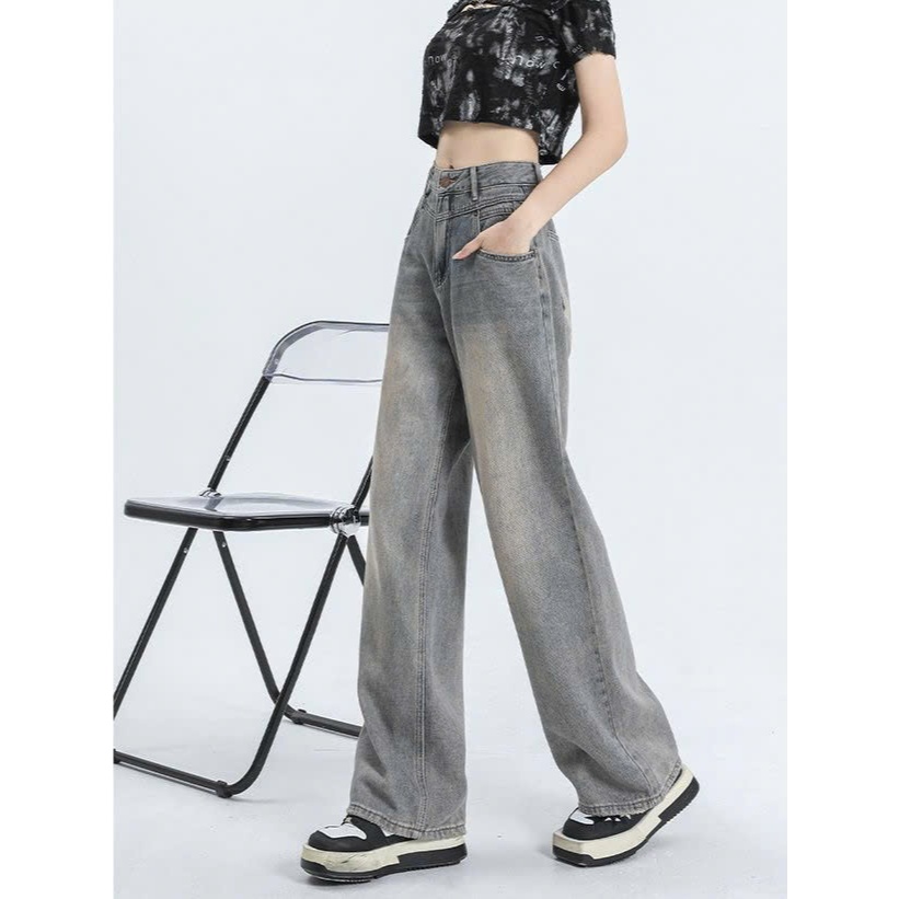 Quần Jeans nữ ống xuông trơn tôn dáng, cá tính, trẻ trung, Quần Jeans phong cách Hàn Quốc Z1174