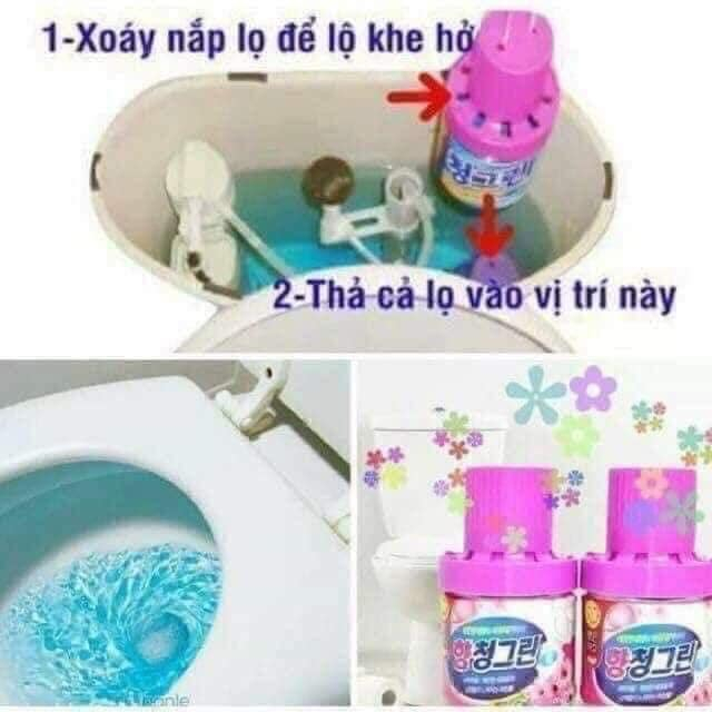 LỌ THẢ BỒN CẦU HÀN QUỐC HƯƠNG HOA SIÊU THƠM, SIÊU SẠCH