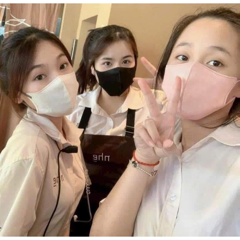 SET 50 CHIẾC KHẨU TRANG 6D HÀN QUỐC QUAI CHUN MỀM KHÔNG ĐAU TAI