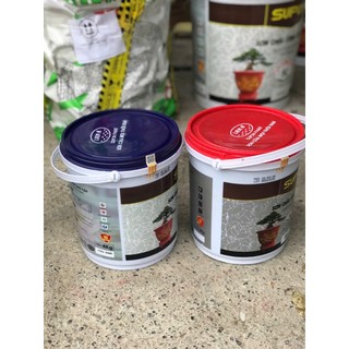 Sơn chậu cảnh cao cấp SuPon màu đỏ gạch – Mã SP 0011, hộp 4 kg, hộp 1kg