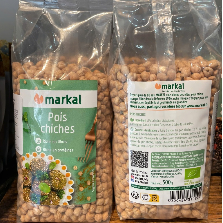 Ảnh Đậu gà hữu cơ Markal 500g vị bùi, hạt to 2