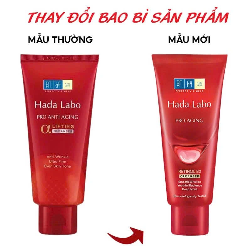 Ảnh Sữa Rửa Mặt Hada Labo Advanced Nourish / Perfect White / Acne Care / Pro Anti Aging Cleanser 80g - Kem Rửa Mặt Dưỡng Ẩm 1