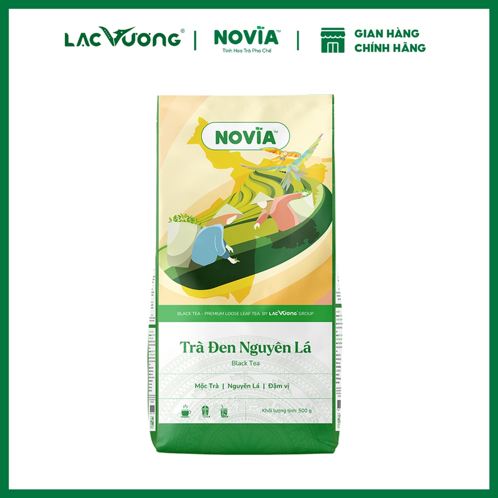 Trà Đen Nguyên Lá Novia 500g, 100gr và 1Kg