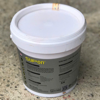 Sơn chậu cảnh cao cấp SuPon màu nâu cánh gián, hộp 1kg, 5 chổi quét sơn