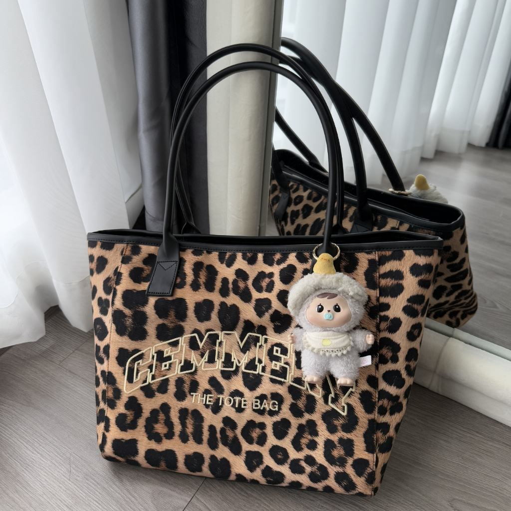 Túi Tote Họa Tiết Beo CEMMERY Local Brand Chính Hãng Leopa Bag Vải Canvas Unisex Size 16 inch | BigBuy360 - bigbuy360.vn