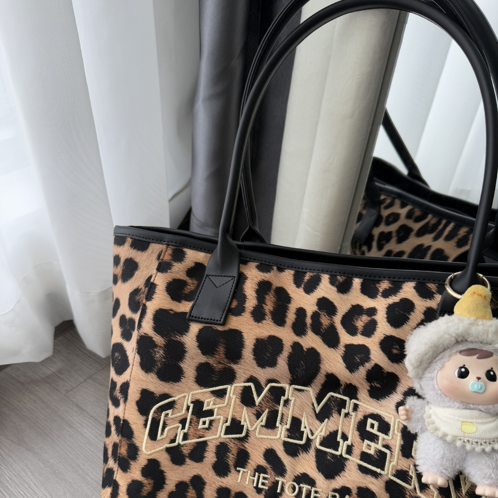 Túi Tote Họa Tiết Beo CEMMERY Local Brand Chính Hãng Leopa Bag Vải Canvas Unisex Size 16 inch | BigBuy360 - bigbuy360.vn