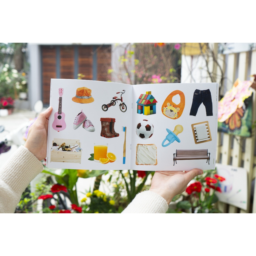 Ảnh Sách bóc dán phát triển ngôn ngữ và nhận biết - Cho trẻ từ 3 tuổi - Đinh Tị Books 3