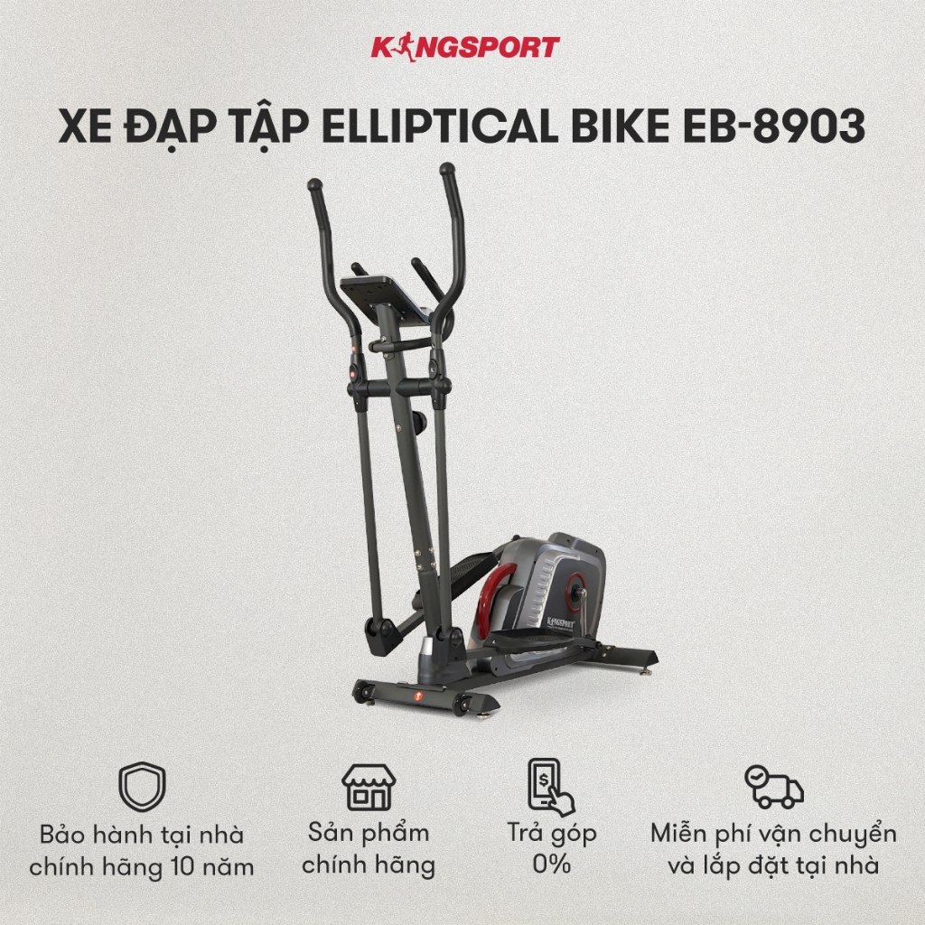 CHỈ GIAO MIỀN BẮC | Xe đạp tập KINGSPORT Elliptical Bike EB-8903 tập luyện toàn thân, tích hợp đồng hồ đo lường chỉ số