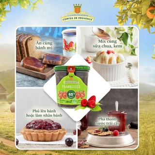 Mứt hữu cơ Comtes de Provence 350g làm từ 65% trái cây hữu cơ cao cấp
