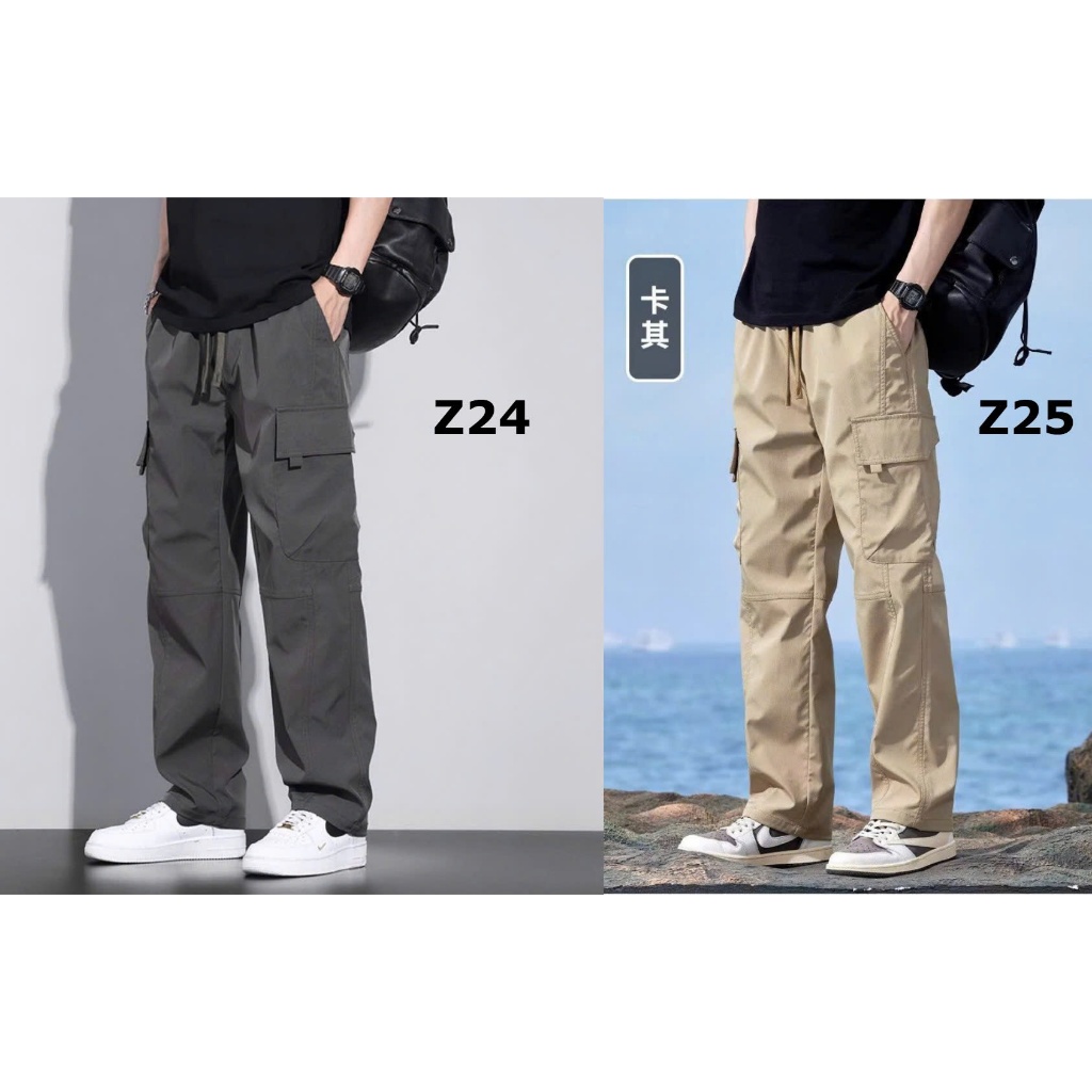 Quần khaki nam túi hộp cạp chun Quảng Châu cao cấp, quần khaki chất liệu cotton mềm, thoáng mát style trẻ trung phong cá