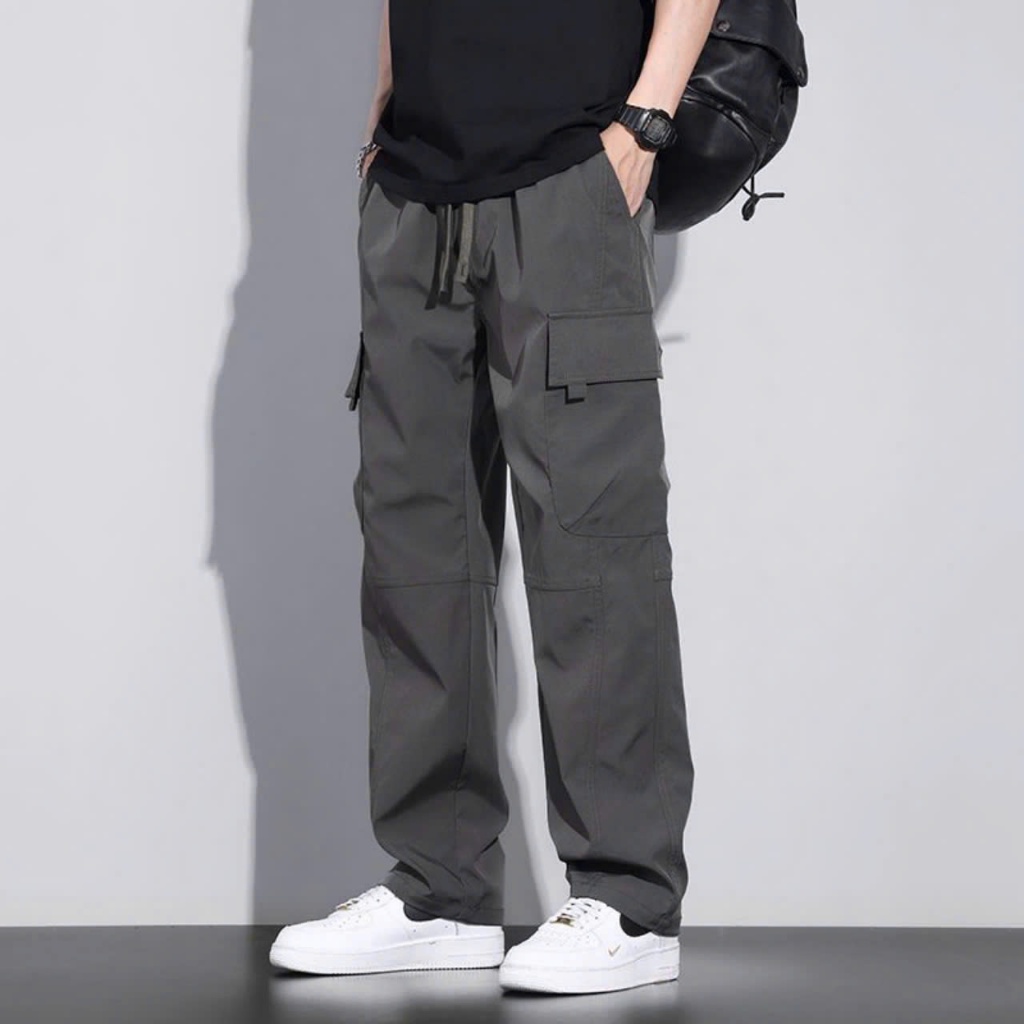 Quần khaki nam túi hộp cạp chun Quảng Châu cao cấp, quần khaki chất liệu cotton mềm, thoáng mát style trẻ trung phong cá
