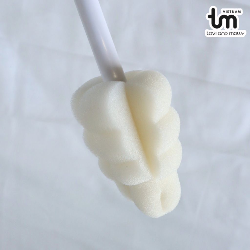 Ảnh CỌ RỬA BÌNH SỮA VÀ NÚM TI TOVI AND MOLLY (HỒNG,KEM) 4