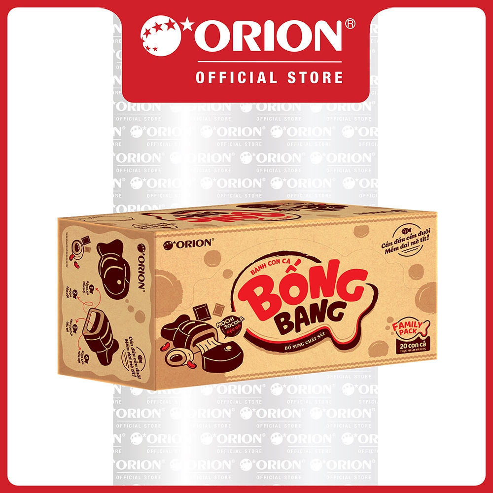 [ĐỘC QUYỀN] Hộp Bánh Bống Bang Family Pack 20 Gói (580g)