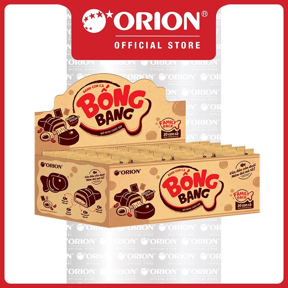 [ĐỘC QUYỀN] Hộp Bánh Bống Bang Family Pack 20 Gói (580g)